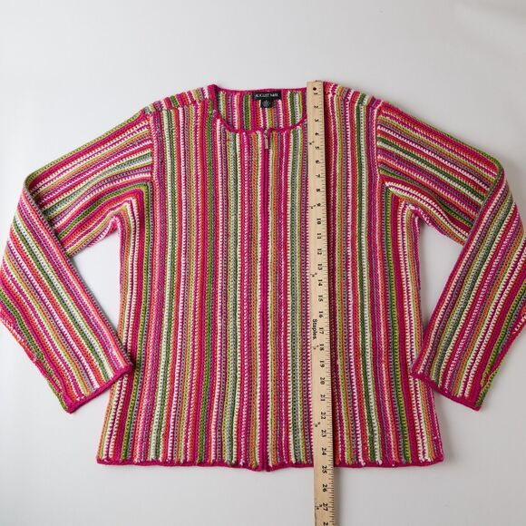 August Max Multicolor Striped Sweater - Picture 4 of 11